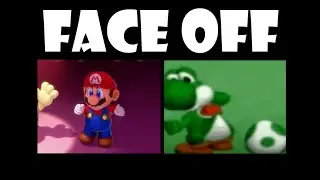 Yoshi vs Mario dancing (face off meme)