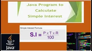 Calculate Simple interest in Java