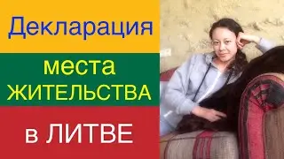 Декларация МЕСТА ЖИТЕЛЬСТВА в ЛИТВЕ