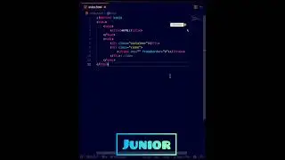 Junior Vs Senior 😧 Web Developer #css #html #programming #shorts #coding #webdesign