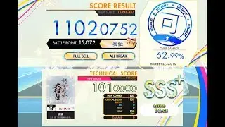 [オンゲキ SUMMER] 緋蜂 (LUNATIC) ABFB理論値 [外部出力]
