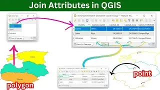 Attribute Join in QGIS | Combine Point and Polygon Layer Attributes