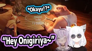 Fubuki Trolling Onigiriya With Okayu's Voice Over Voice-Chat Is Too Funny【Hololive】