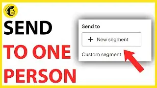 How to Send an Email to One Person on Mailchimp [QUICK GUIDE]