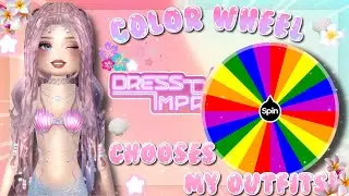 I let the COLOR WHEEL decide my OUTFITS in DRESS TO IMPRESS (NEW SUMMER UPDATE