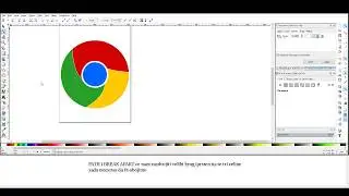 Google Chrome logo using Inkscape