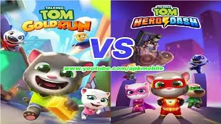 Talking Tom Gold Run vs Talking Tom Hero - GAMEPLAY HD 2019 | Pop Pi