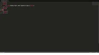 Introduction To HTML #5 - How to use sub & sup Tag