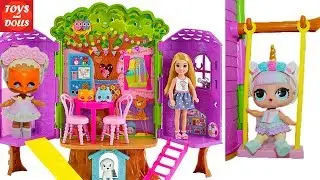 КУКЛЫ ЛОЛ ИГРАЮТ С БАРБИ! ДОМИК НА ДЕРЕВЕ! Мультик для Детей про Игрушки от TOYS AND DOLLS