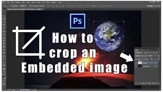How to crop an embedded image in photoshop cs6 save to jpeg