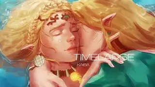 Warm Embrace (TotK) - Digital Art Painting Process