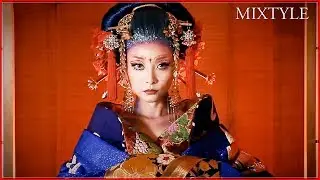ЯПОНСКИЙ МАКИЯЖ.Традиционная японский женский наряд.2018