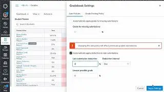 Fixing Canvas Late Deductions