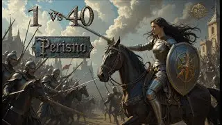 Mount & Blade Perisno Первый серьёзный бой.