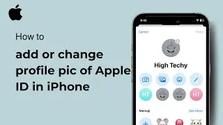 How to add or change profile pic of Apple ID in iPhone ( iOS ) 2024