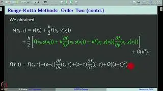 Week 12 : Lecture 57 : Numerical ODEs: Runge-Kutta Methods