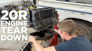 Toyota 20R Engine Teardown - 1980 Pickup Parts Truck