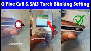GFive Keypad Mobile Hidden Settings During Call & Massage Torch Blinking