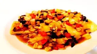 Китайская кухня.  Вкуснейший тофу с креветками