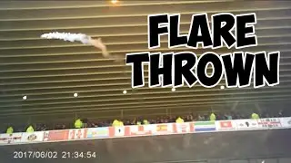 Flare Thrown At Sunderland Fans. Sunderland 1-1 Portsmouth Vlog.