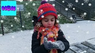 ნინამ პირველად ნახა თოვლი / პირველი თოვლი გაზაფხულის პირველ დღეს