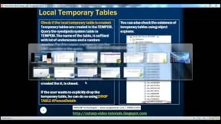 34  Temporary tables in SQL Server