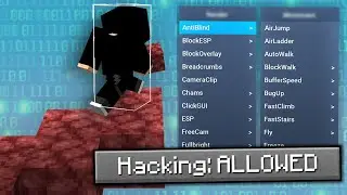 Hacking is allowed on this Minecraft Server