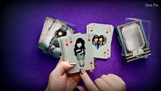 АСМР Показываю карты Gorjuss🃏ASMR Распаковка, обзор и болталка Близкий шепот