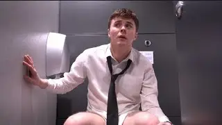 guy is desperate to poop