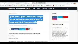 Oppo A16s Cph2271 Baseband Unknown Fix Nv File & Download Not Complete Fix Oppo Custom File