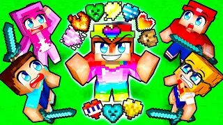 HUNTERS vs CUSTOM HEARTS SPEEDRUNNER in Minecraft!