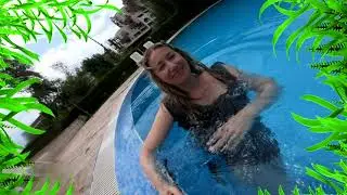 Wetlook - Dress in a swimming pool!