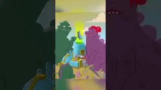 Годзилла и его сын развлекаются 😱 