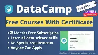 DataCamp Phythan  Free Certification Courses || 2 Months Free Subscription || DataCamp Certificates