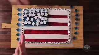 4th of July with a Red White n Blue Gelatin Flag Recipe