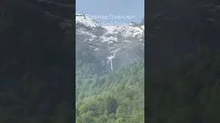 Водопад Паликаря в Красной Поляне. Максимально полноводный, пока наверху тает снег.