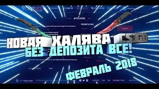 НОВАЯ ХАЛЯВА CS:GO БЕЗ ДЕПОЗИТА!ФЕВРАЛЬ 2018!БЕСПЛАТНЫЕ СКИНЫ КС ГО!ПРОВЕРЯЮ ВЫВОД!