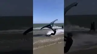 Wing Kitesurfing at 45kn! 🤯😱 So awesome!