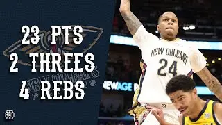 Jordan Hawkins 23 pts 2 threes 4 rebs vs Pacers 24/25 season