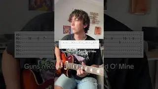 Guitar tabs for Guns N Roses - Sweet Child of Mine (solo 2) #gunsnroses #guitartabs #guitarsolo