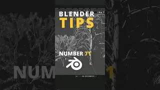 Blender Tip 71 Tree Generator ✔️ #blender #blender3d #blendertutorial #tutorial