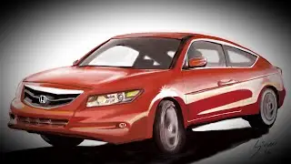 2014 Honda Accord V6 Coupe - Drawing on a Samsung Galaxy Note smartphone