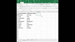 How to write your data of any column in reverse order