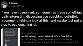 osu! Coaching Drama