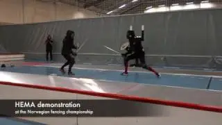 HEMA demo at fencing NM