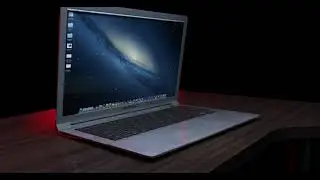 Laptop The video was created in Cinema4D,