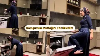 KOMŞUMDA KAHVE İÇTİK SONRA MUTFAGINA EL ATTIM😄\