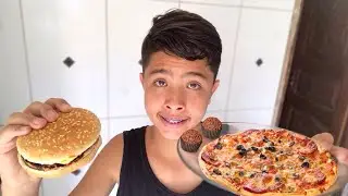 24 HORAS SÓ COMENDO COMIDA REDONDA!!