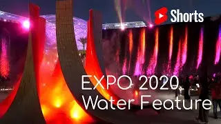 Expo 2020 Water Feature at Night 