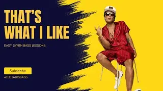 BRUNO MARS That's What I Like Synth Bass Lesson